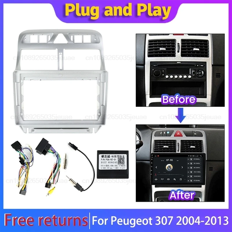 Автомобильный радиоприемник для Peugeot 307 2004 05-2013 DVD стерео рамка адаптер монтажная