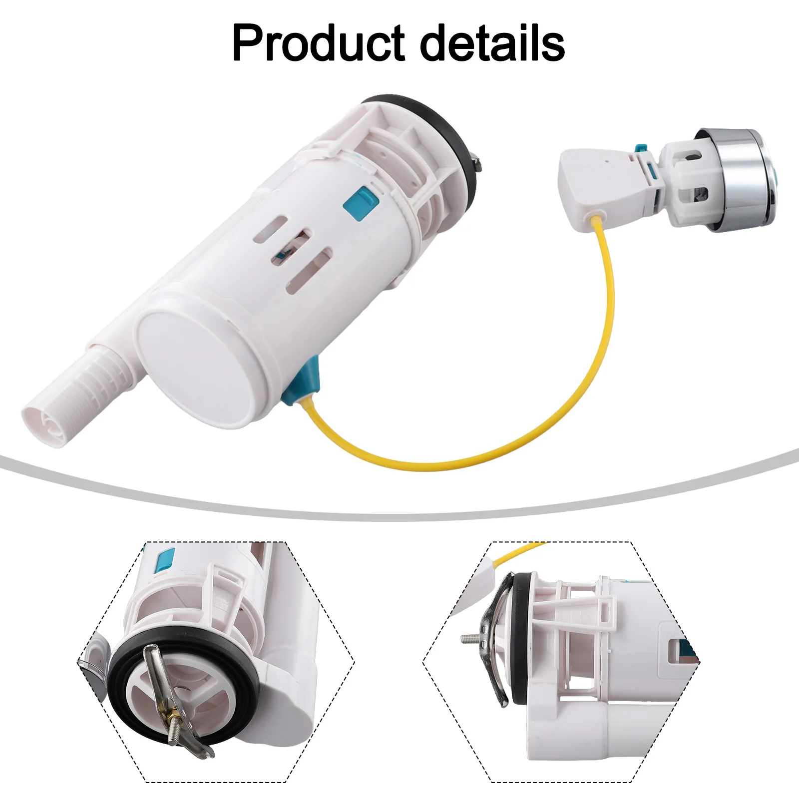 Простая установка Ремонт туалета в ванной комнате Бачок для унитаза Детали смыва