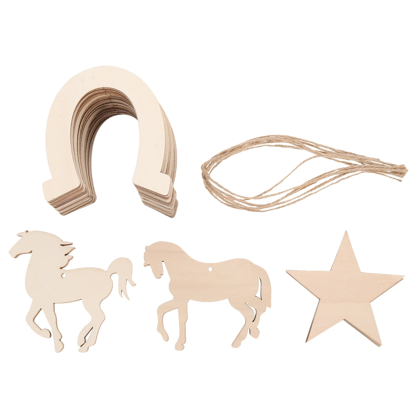 

Wood Wooden Horseshoe Cutouts Cowboy Crafts Embellishments Unfinished Craft Pieces Gift Tag Shapes Party Decorations Ornaments