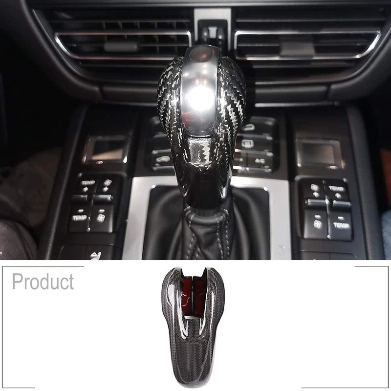 Ручка переключения передач из настоящего углеродного волокна накладка на голову