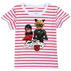 Футболка для девочек с коротким рукавом, рубашки для девочек с божьей коровкой из мультфильма, модная одежда для девочек, костюм божьей коровки, детская одежда в стиле black Cat