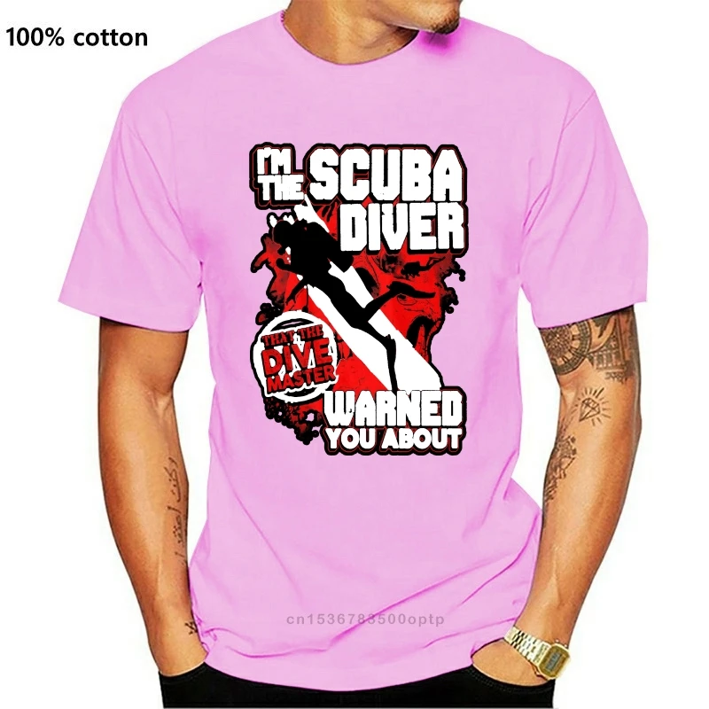 Акваланг предупредил вас-я Дайвер мастер дайвинга футболка без логотипа |