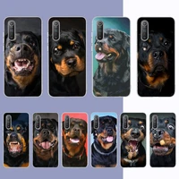 fhnblj rottweiler animale dog phone case for samsung s21 a10 for redmi note 7 9 for huawei p30pro honor 8x 10i cover