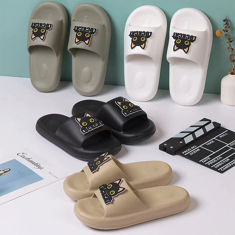 Слипоны на толстой подошве из ЭВА для мужчин и женщин модные тапочки мягкая