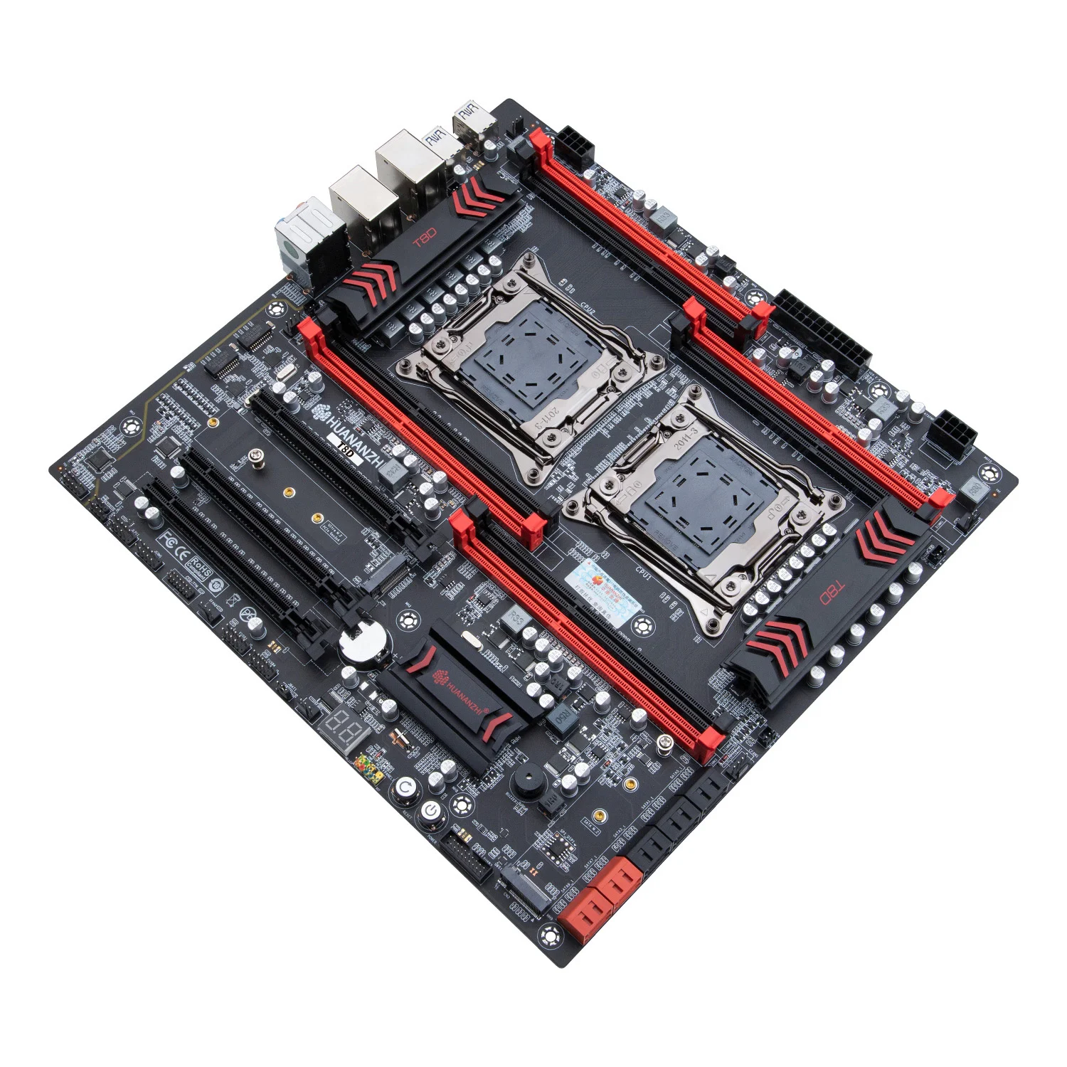 HUANANZHI T8D LGA 2011-3 материнская плата Intel Dual с XEON E5 2678 V3 * 2 8*16 ГБ DDR3 RECC память