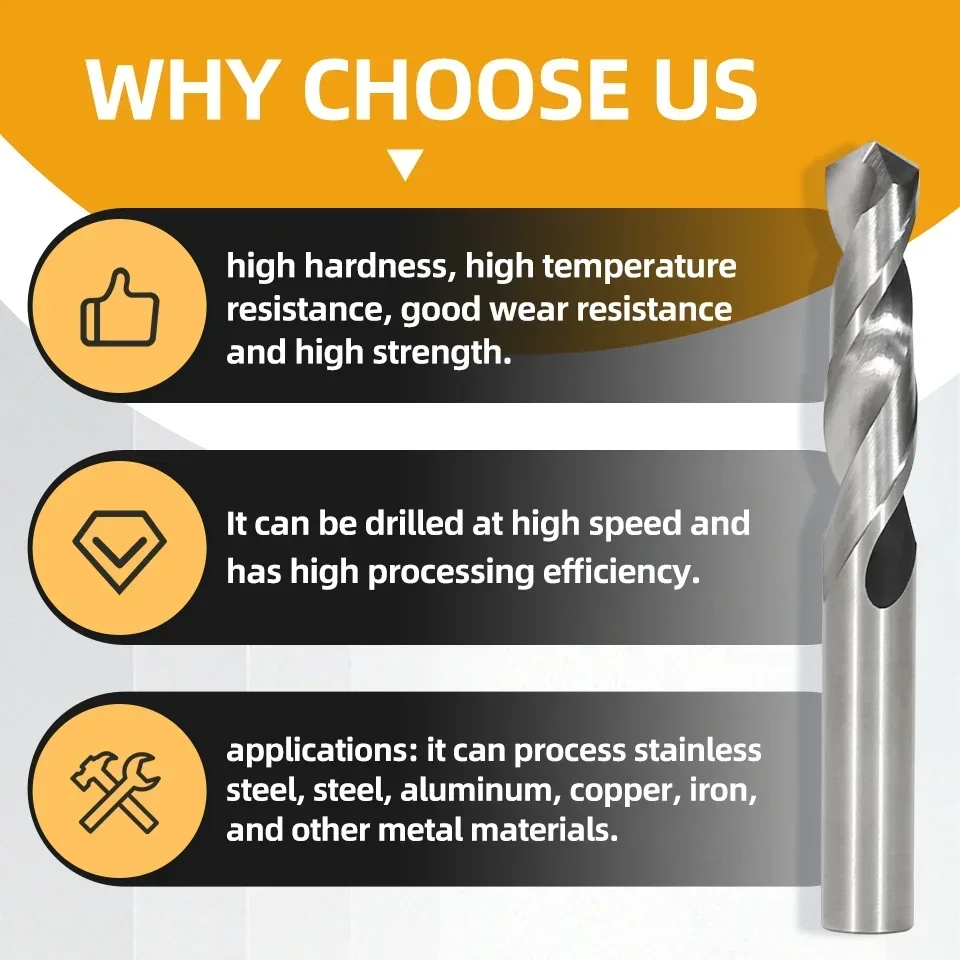 ExactBit HRC50 ° Сверла из карбида вольфрама флейты сверла по металлу для жесткой