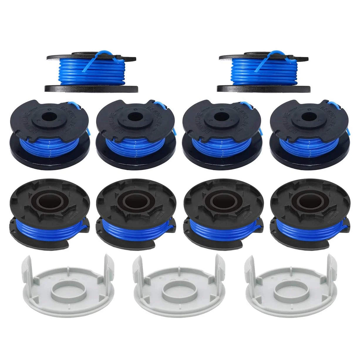 AC14RL3A Line String Trimmer Replacement Spool for Ryobi Weed Eater 18V, 24V, 40V Auto Feed Cordless Trimmers