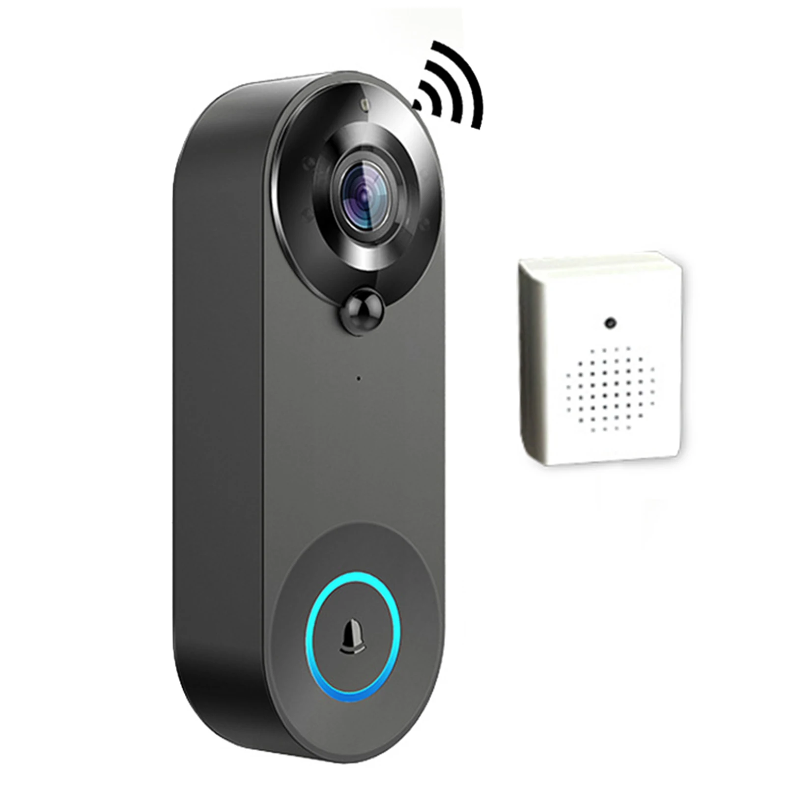 

HD Camera Doorbell Enhanced Security & Remote Communication Wireless Smart Doorbell for Real time Video & Audio Interaction