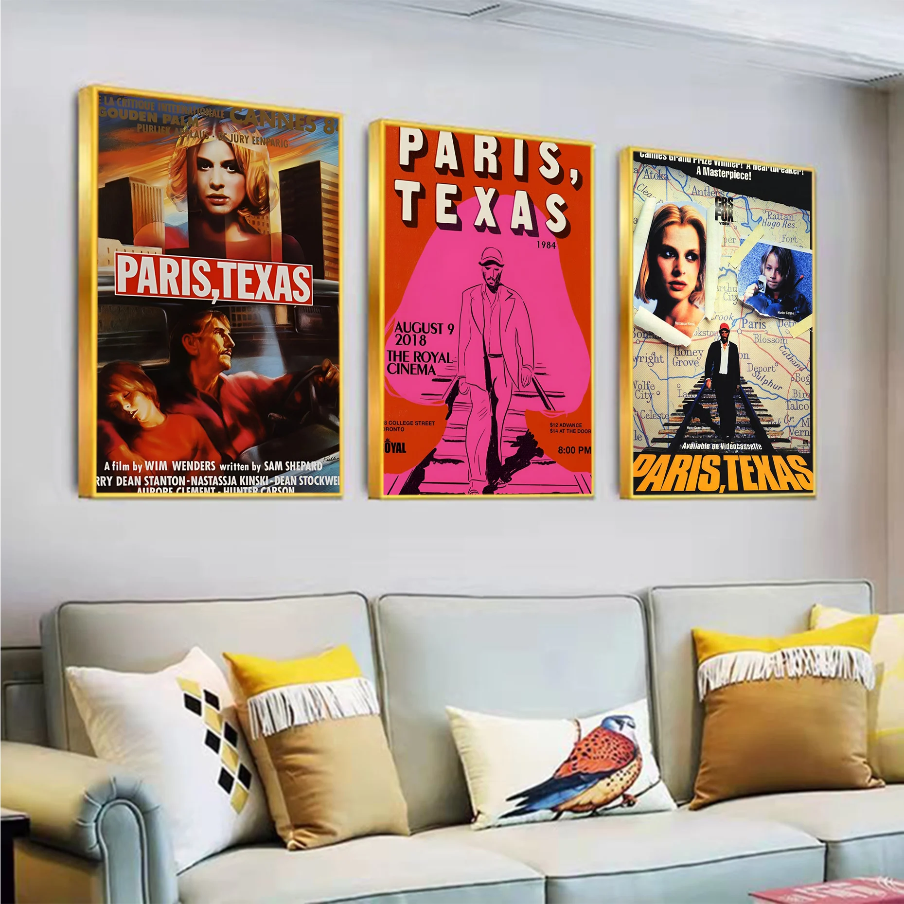 

Paris Texas Drama Romance Poster Classic Anime Poster Waterproof Paper Sticker Coffee House Bar Room Wall Decor