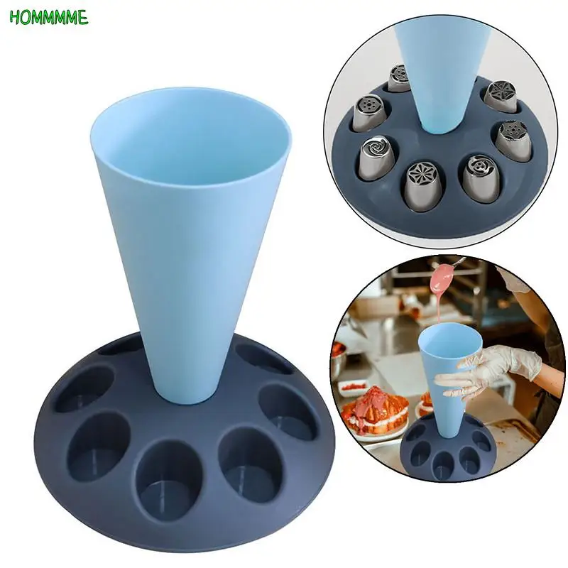 Piping Bags Rack Pastry Bags Holder For Easy Filling Icing Piping Bags Stand Nozzle Decorating Tips Set Stand Baking Accessories