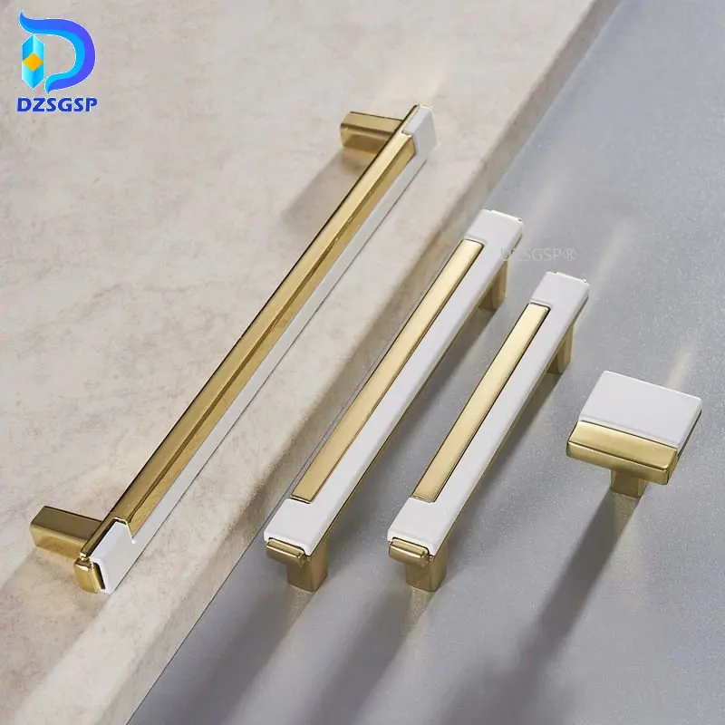 

2 Colors Modern European Style Furniture Handle Wardrobe Cabinet Closet Door Knob Dressing Table and Drawer Pulls Hardware