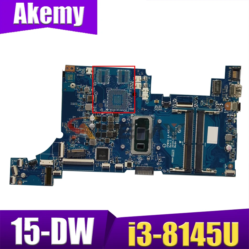 

L51985-601 L51985-001 For HP 15-DW 15-DW0037WM 15S-DU Laptop Motherboard FPW50 LA-H323P With i3-8145U DDR4 mainboard 100% tested