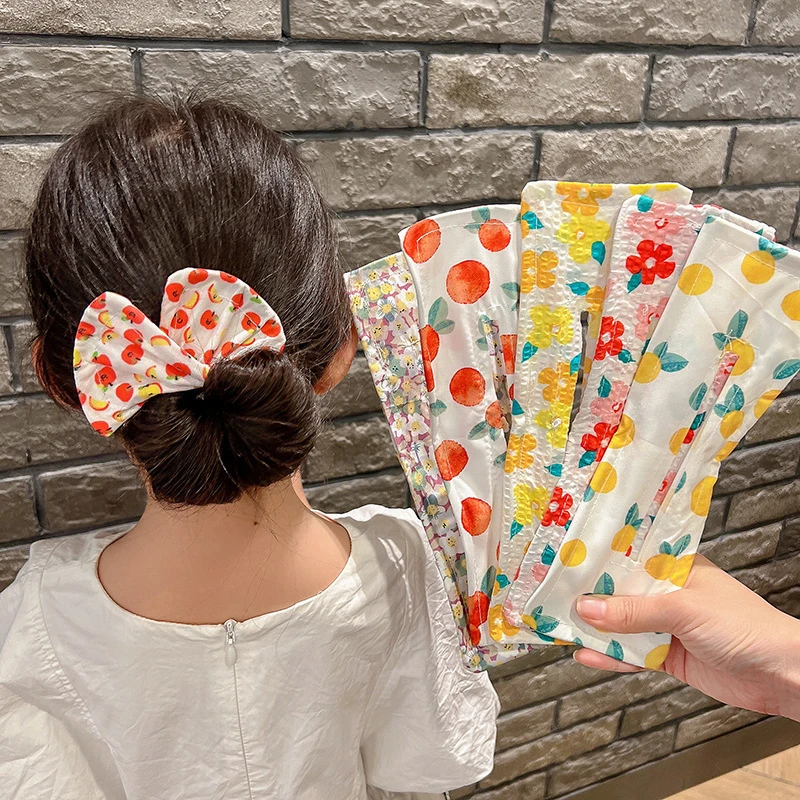 

Headband Roller Hair Curler Donut Bun Maker Women's Bow Rabbit Ear Magic Hairstyle Ring Accessories Twisted Lazy Hairpin Tool