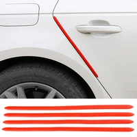 4pcs 40x1 3cm car door edge protection rubber auto bumper protector guard scratch sticker white black trim universal car styling