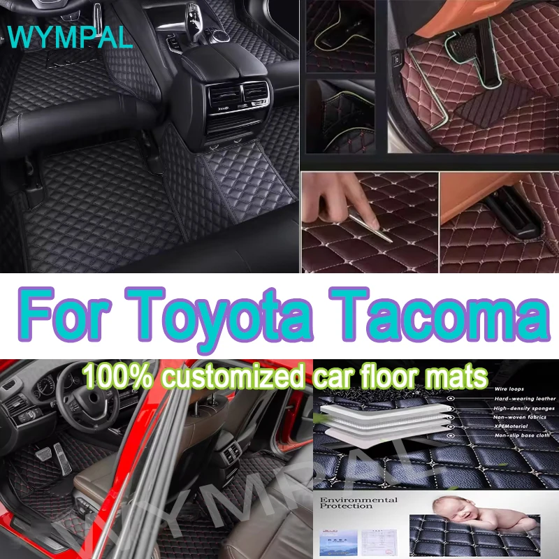 Фото Роскошный автомобильный коврик для Toyota Tacoma N220 N240 N250 N260 N270 2005 ~ 2015 грязеотталкивающие подушечки, напольные ковры, коврики для ног, автомобиль №1