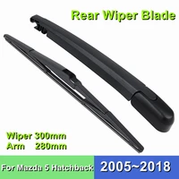 rear wiper back arm blade set for mazda 5 hatchback 12300mm car windshield windscreen 2005 2006 2007 2008 2009 2010 2011 2018