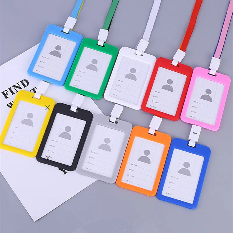 

Bus ID Work Card Bus Card Holder Bags Case Cover Identity Business Credit Card Holder Bag Case Work Card with Lanyard Holder
