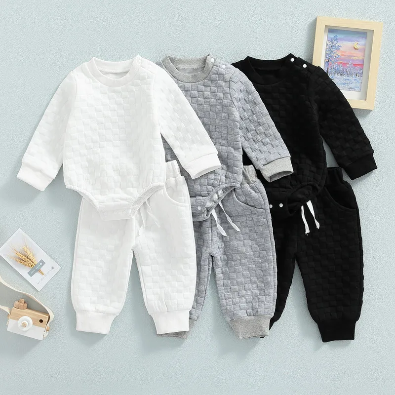 

Осень-зима 2023, детская одежда, боди с длинным рукавом, топы, штаны на шнуровке, одежда для малышей, Одежда для новорожденных 2 года