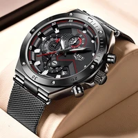 lige fashion mens watches top brand luxury wristwatch quartz clock watch for men waterproof sport chronograph relogio masculino