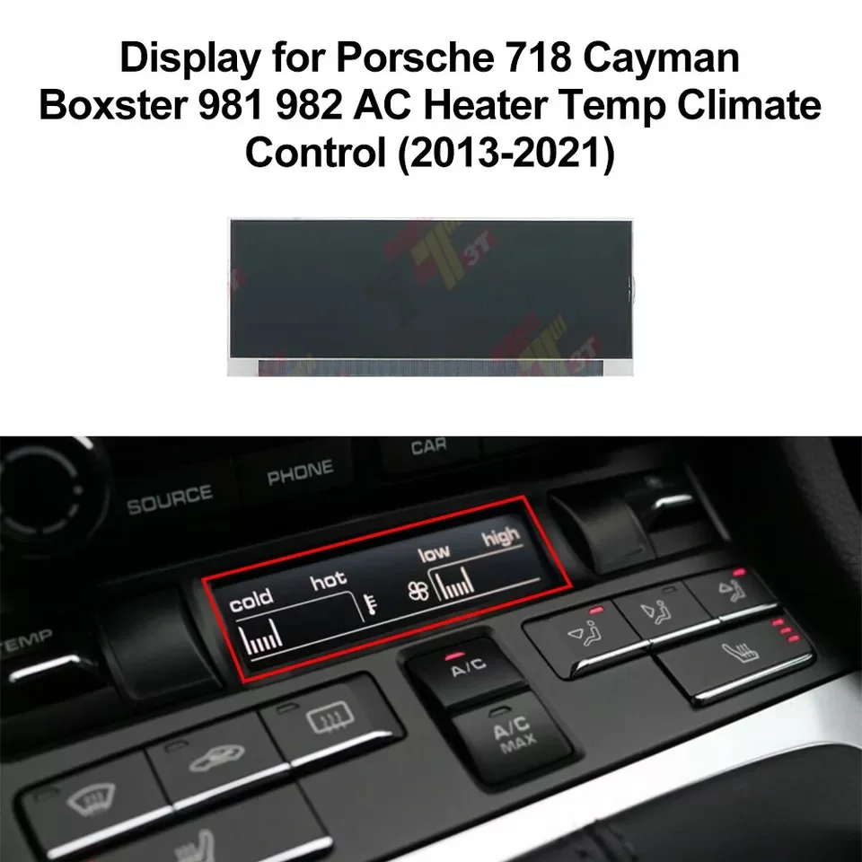 ЖК-дисплей для приборной панели Porsche 718 Cayman Boxster 981 982 Нагреватель переменного тока