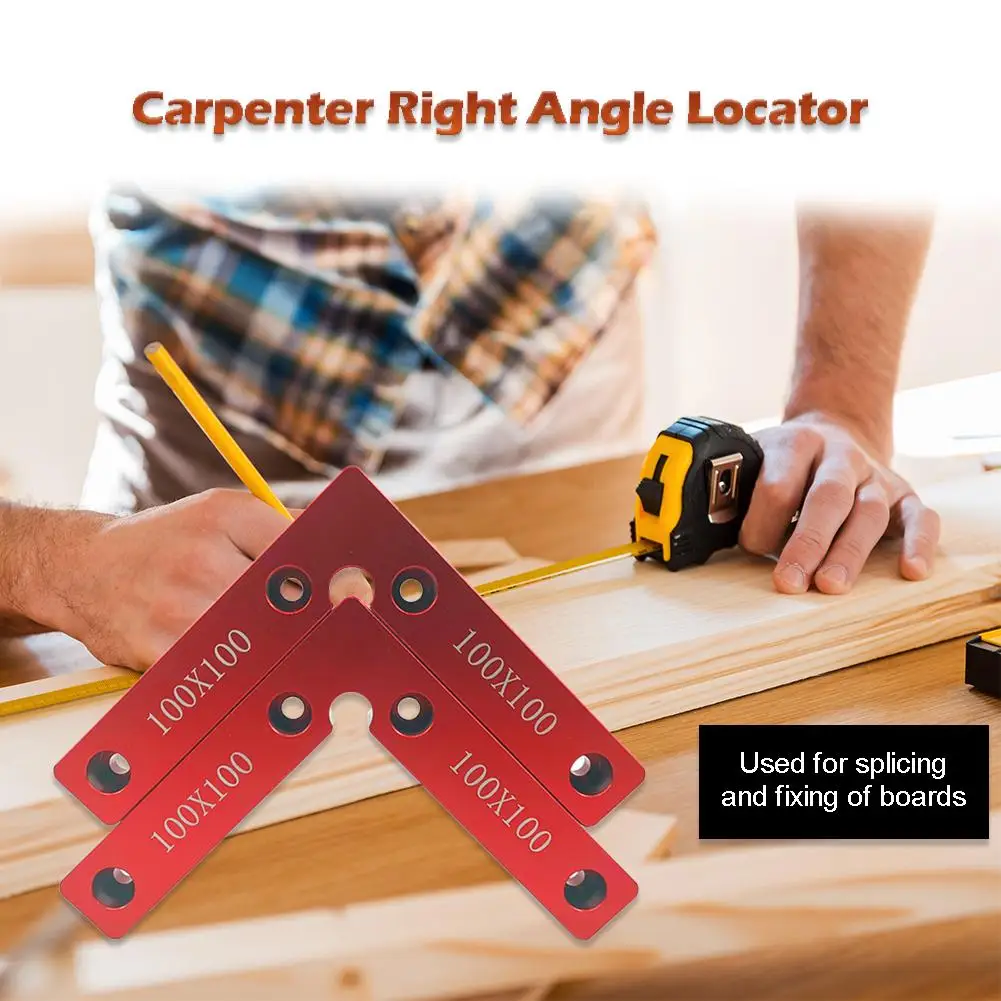 

Positioning Woodworking Fixture Squares Clamping Calibration Accuracy Portable 90 Degrees Right Angle Clamps Corner Clamp Ruler