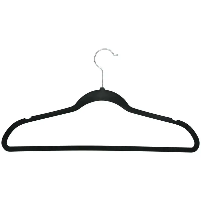 

Pack Slim Velvet Hangers in Black Pant hanger for closet Table decoration & accessories Purse hangers Groom hanger вешалк