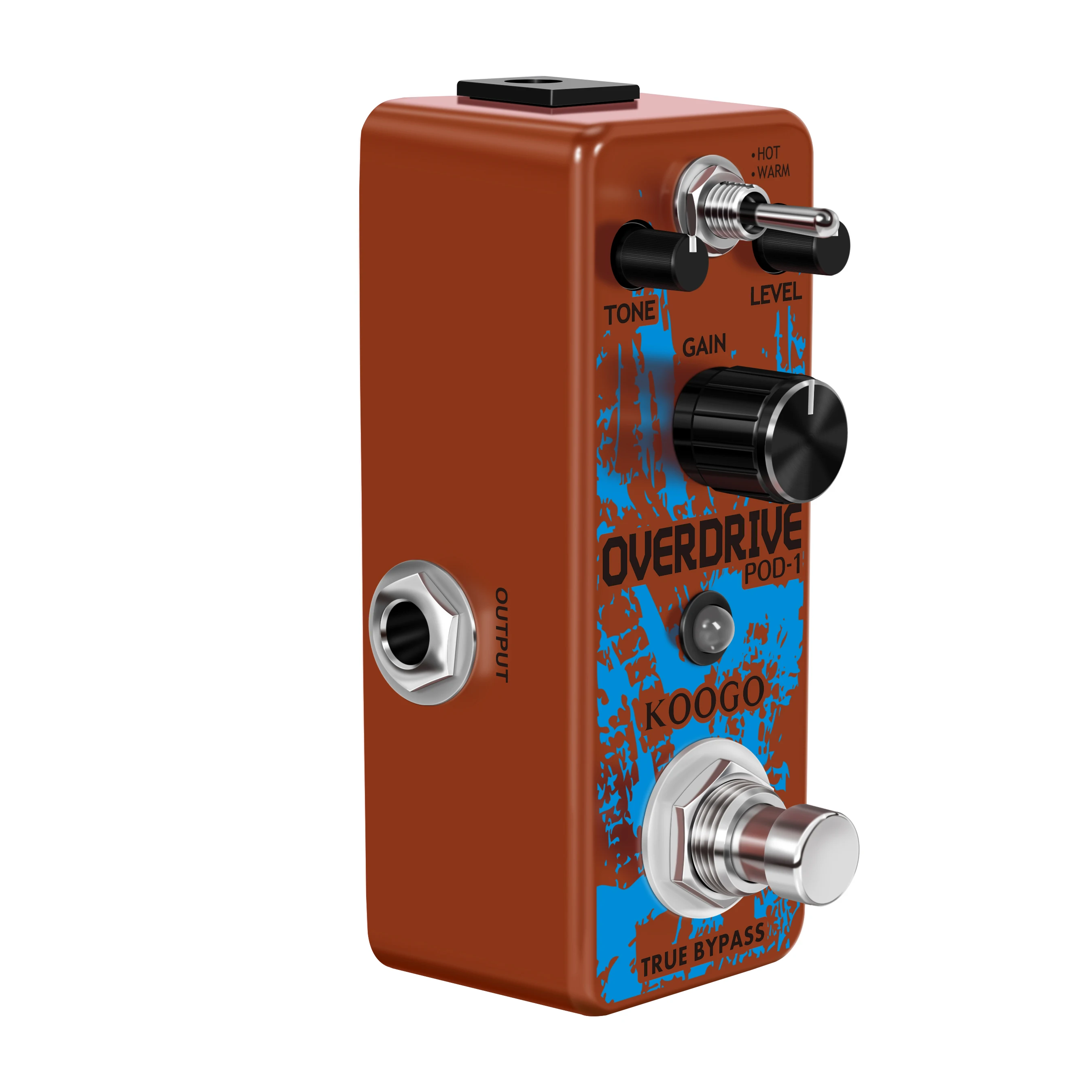 Koogo LEF-302B ODRIVE-II Classical Electronic Overdrive Guitar Effect Pedal True Bypass2 Working Mode Full Metal Case