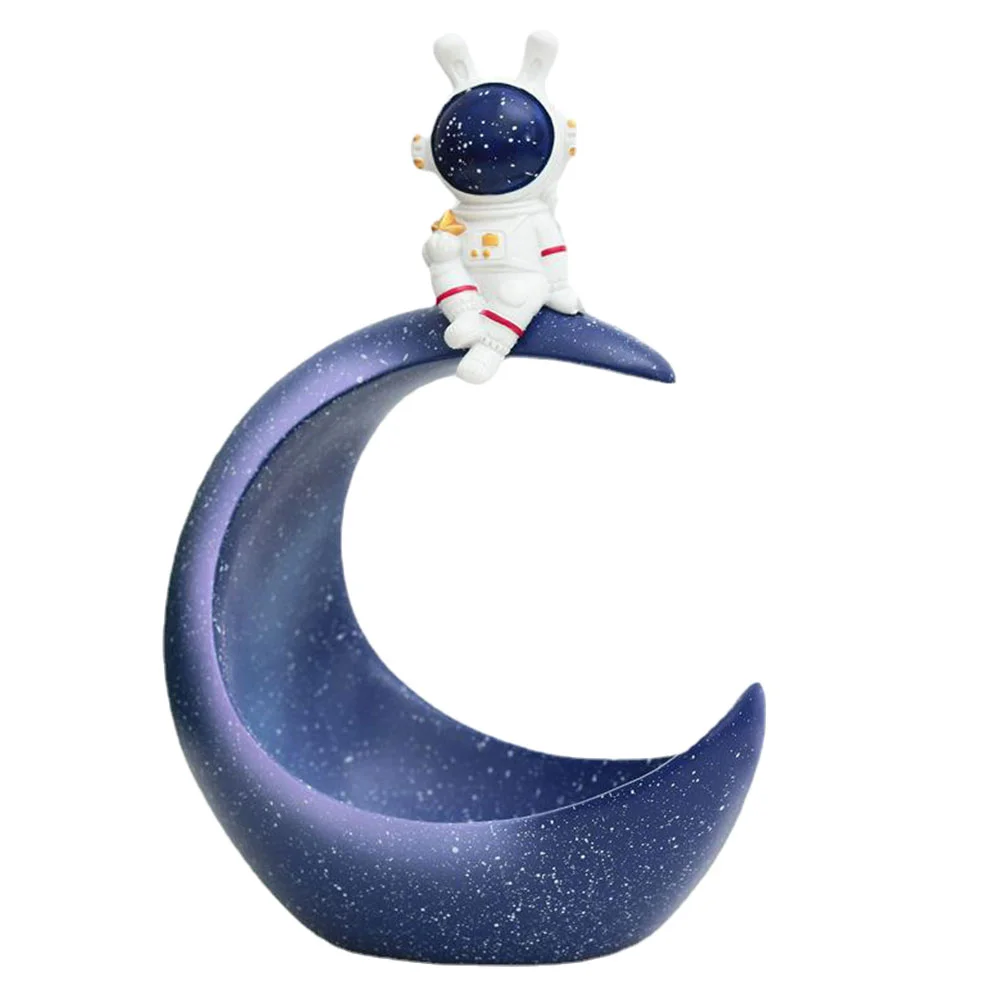 1Pc Creative Storage Plate Astronaut Candy Chocolate Tray Desktop Decoration