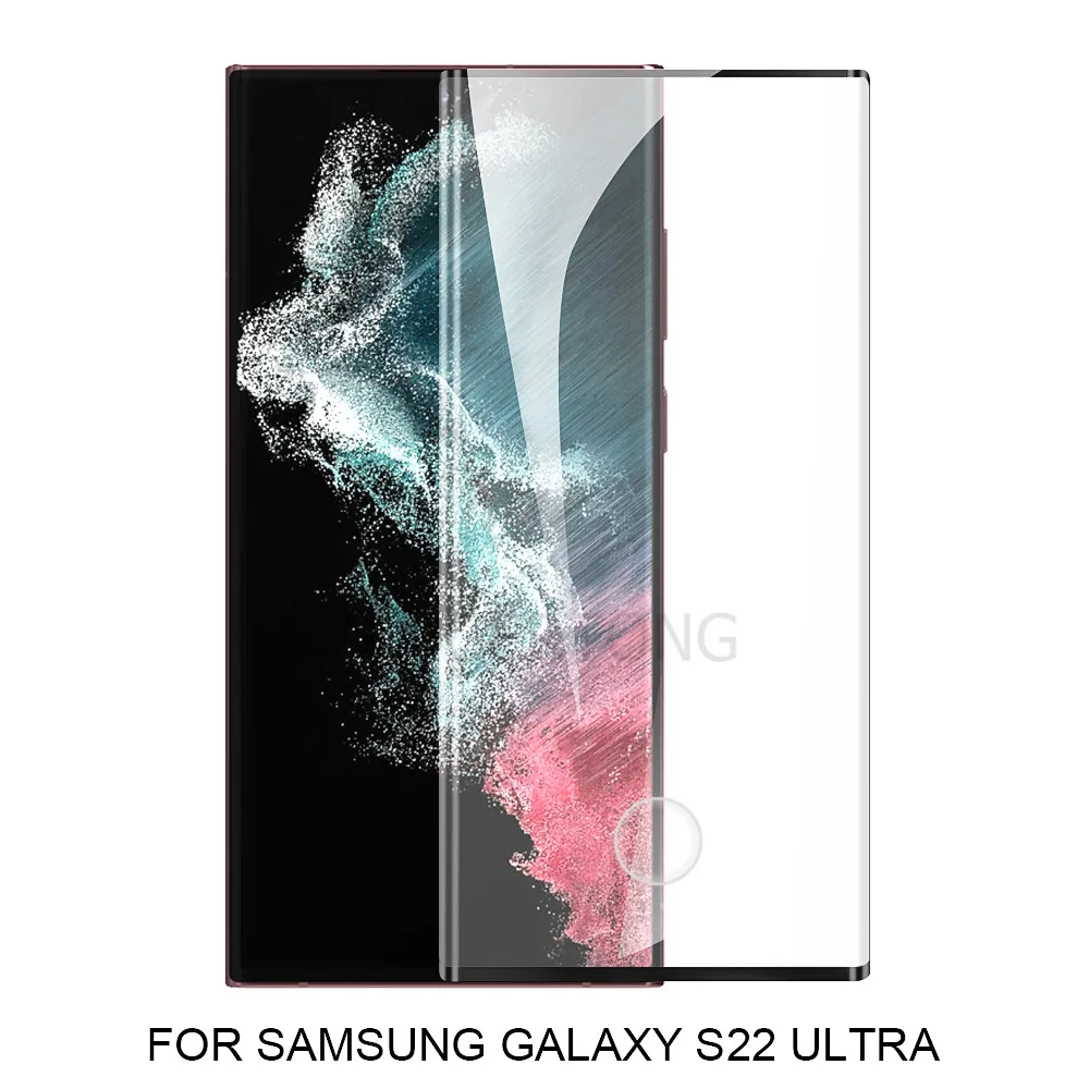 Закаленное стекло с полным покрытием для Samsung Galaxy S22 Ultra защита экрана Защитное S 22