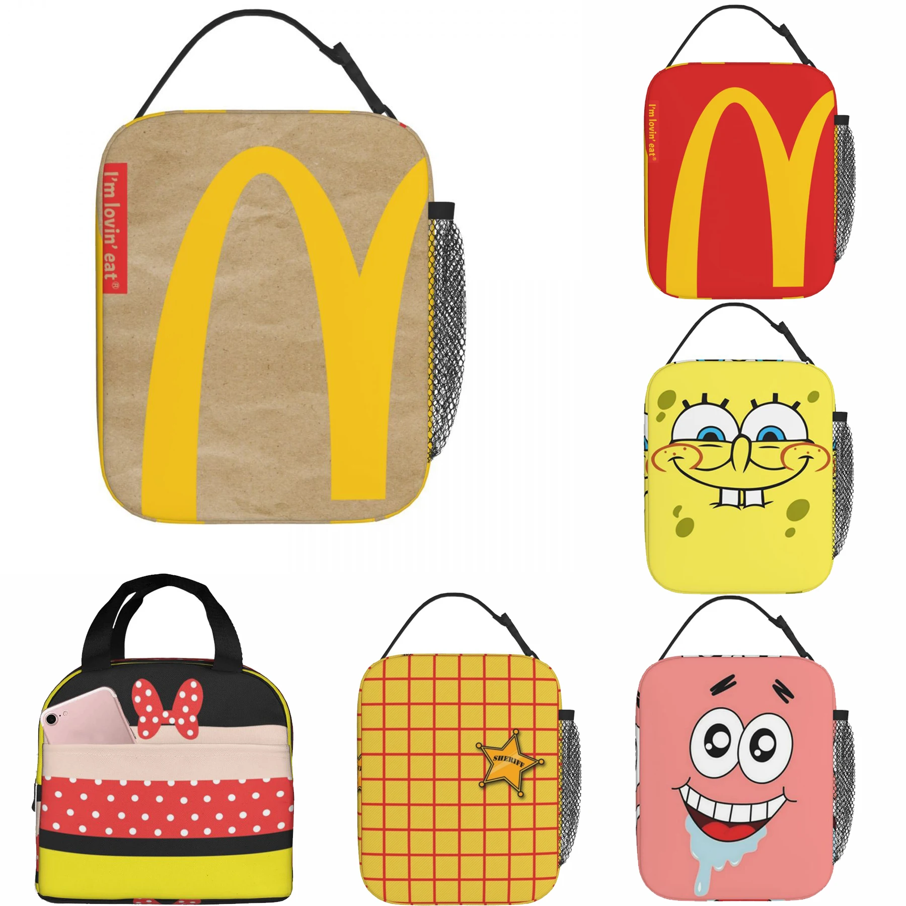 Funny I'm Lovin Eat Thermal Insulated Lunch Bag New Arrival Bento Box Thermal Cooler Lunch Box Fun Design