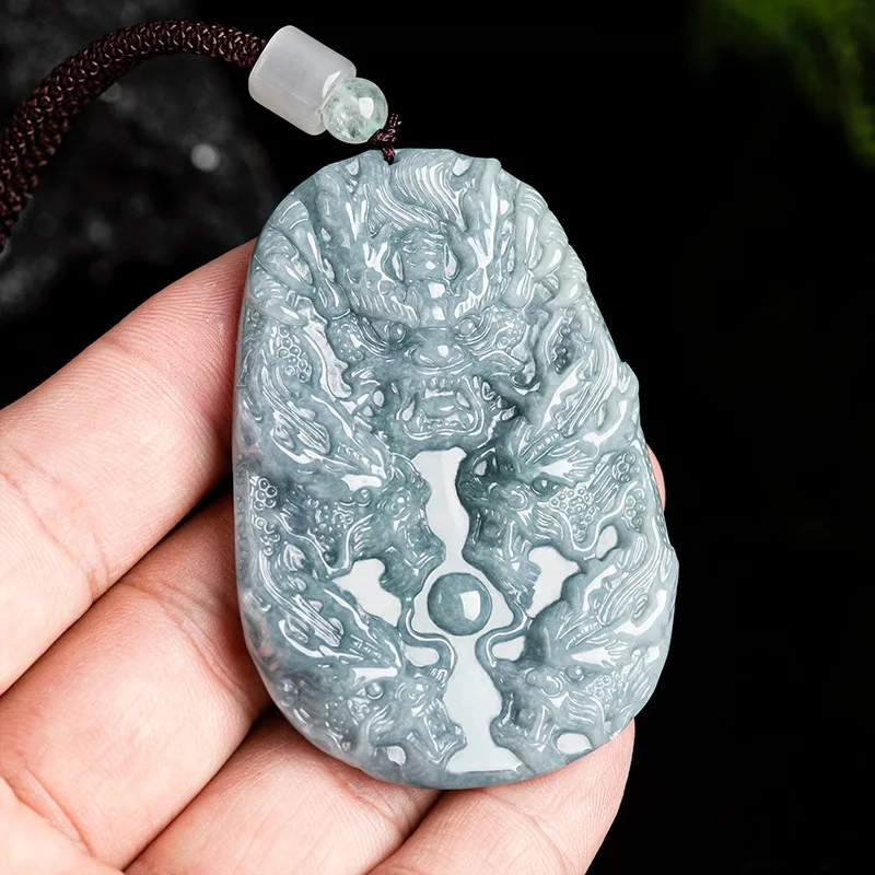 Настоящий натуральный нефрит класса А жадеит для мужчин и женщин счастливый