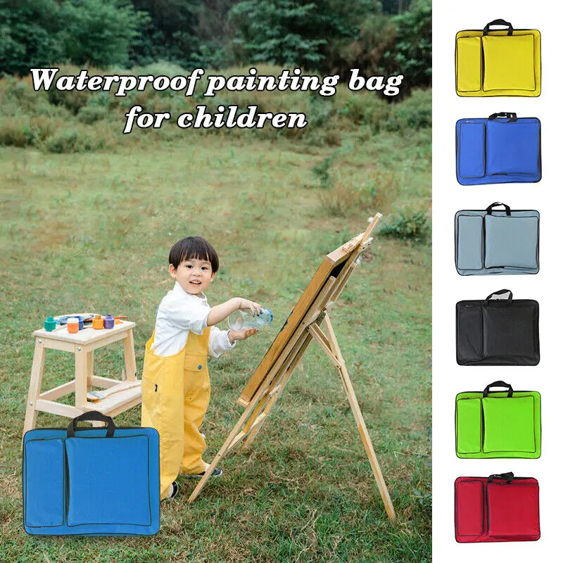 Children Kids 8K Drawing Board Backpack Painting Handbag Travel Sketch Canvas Shoulder Bag Paintings Art Supplies Waterproof