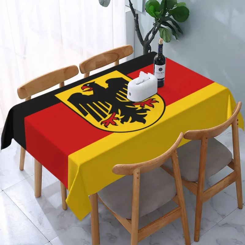 

Скатерть с немецким флагом, прямоугольная эластичная, маслостойкая, немецкая патриотическая скатерть для столовой