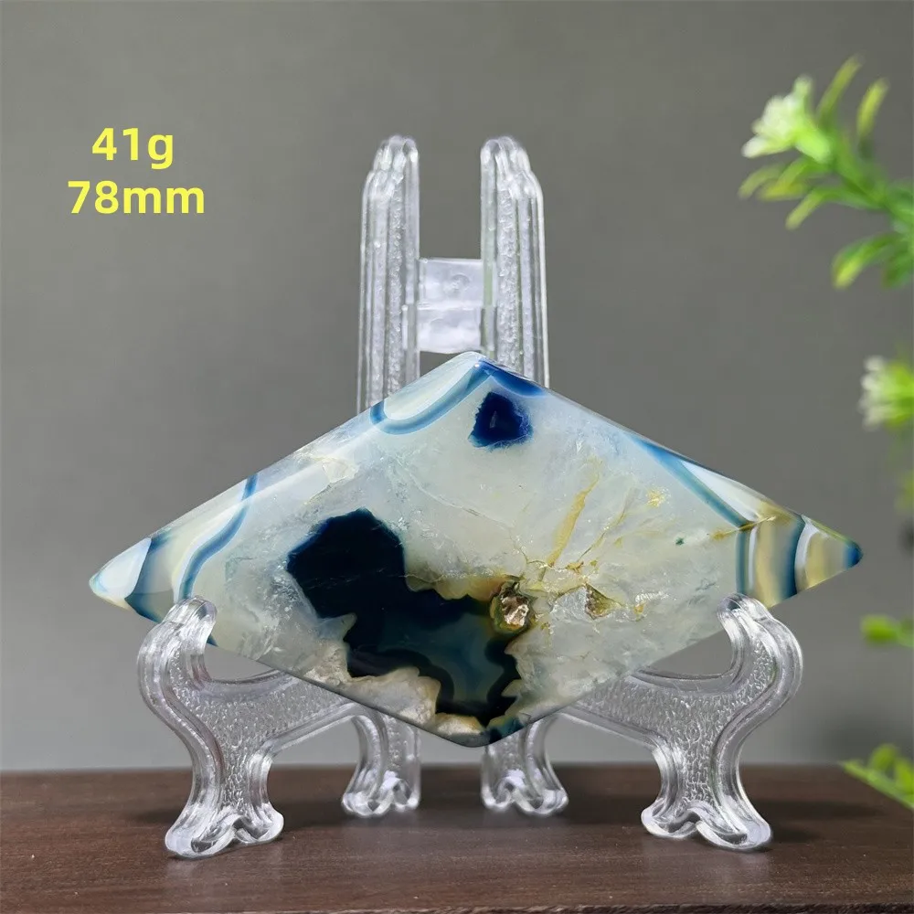 

Синий Агат свободной формы для дома