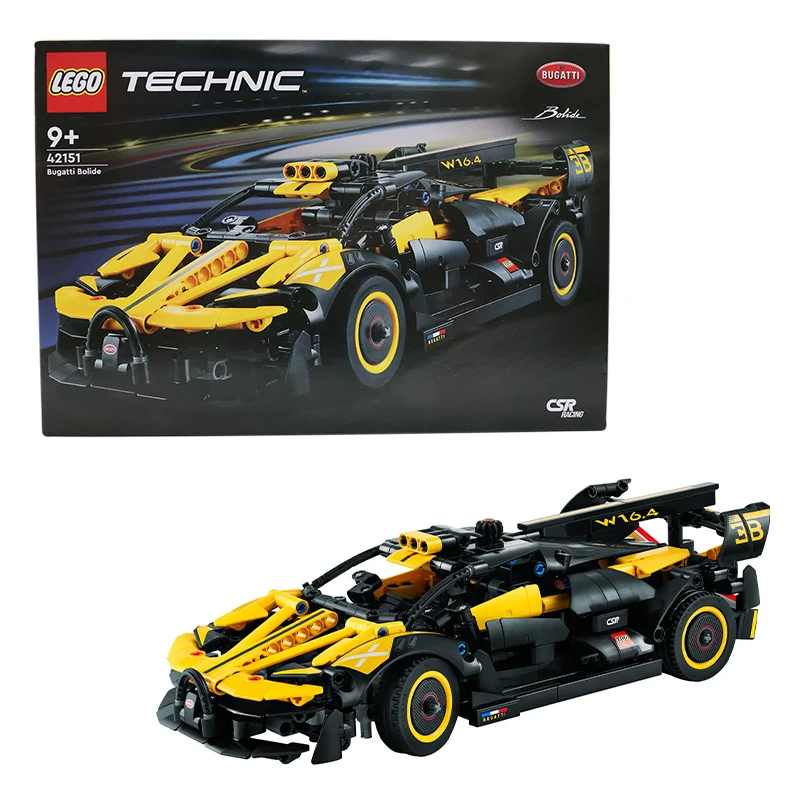 Lego 42151 Bugatti гоночный автомобиль Механическая серия головоломка игрушка для