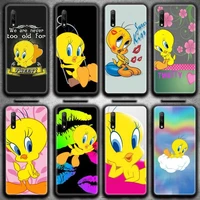 cartoon tweety bird piolin phone case for huawei honor 30 20 10 9 8 8x 8c v30 lite view 7a pro