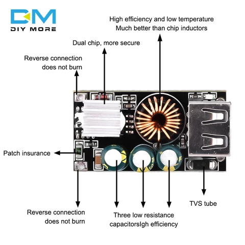 Мобильная зарядка diymore DC10-30V QC3.0