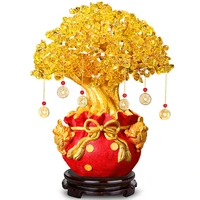natural topaz golden toad fortune tree fortune tree money tree bank insurance craft gifts decorative home furnishings decor