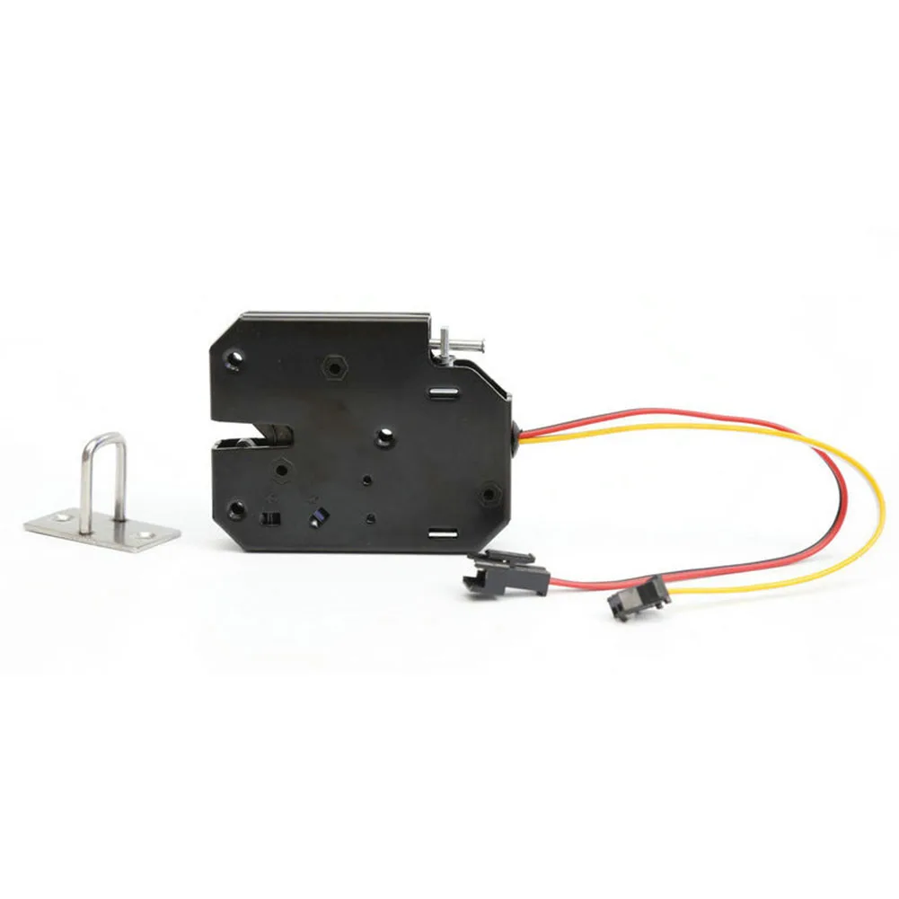 

12V DC Electromagnetic Lock Black Cabinet Door Drawer Electric Control Lock For Locking Vending Machines Latch