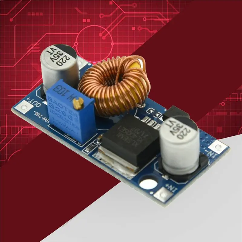 Регулируемый понижающий преобразователь напряжения ABMR-2X XL4005, 5А, DC-DC, высокоточный, мощный, с большим диапазоном напряжения (art.: 3920dbadafcf3) - 3920dbadafcf3