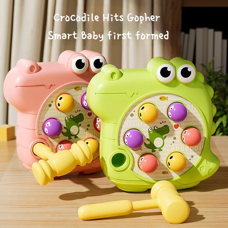 

Handheld Alligator Play Gopher Press The Music Children Knocking Intellectual Toys Game Machine Small Toys Gift