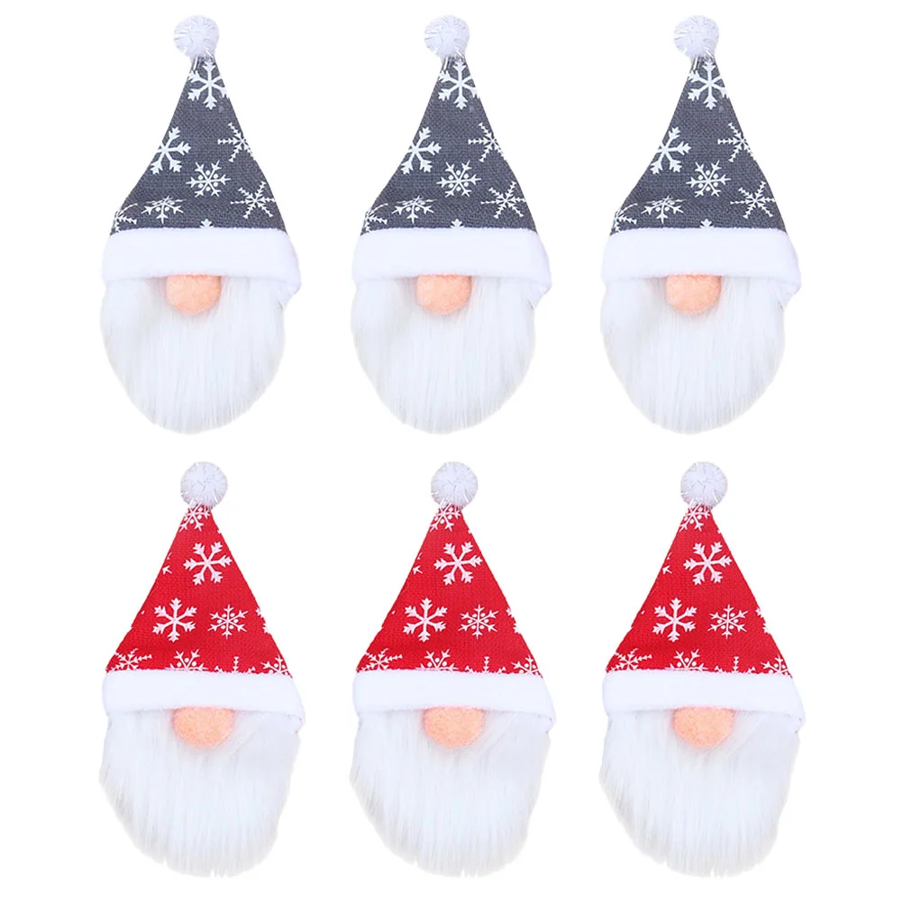 

Bottle Cover Christmas Santa Ornament Gnome Toppersdwarf Decoration Supplies