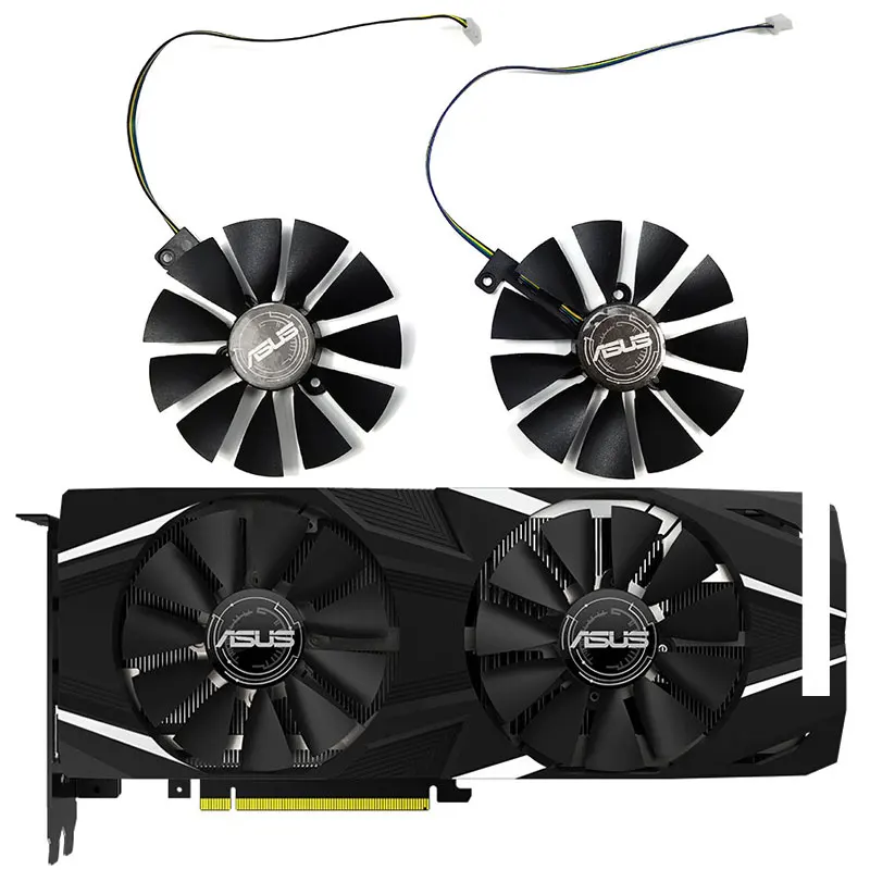 

87MM RTX 2080 2070 2060 DUAL Advanced OC Graphics Card Fan FDC10U12S9-C Cooler Fan For ASUS GeForce RTX2080 RTX2070 GAMING Card