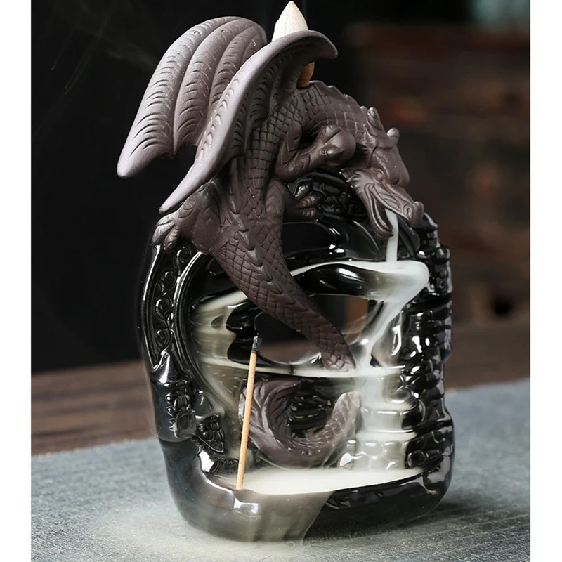 Подставка для благовоний в виде дракона водопада