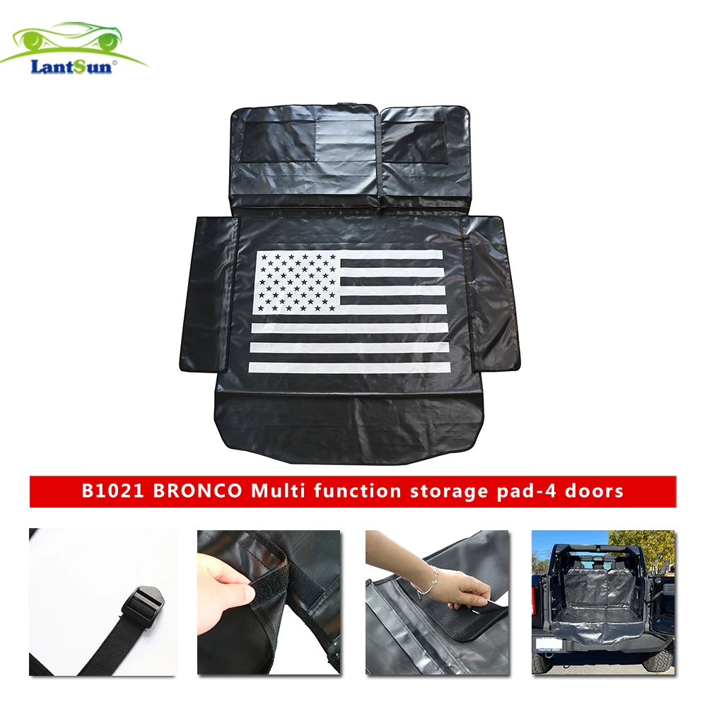 

Шанхай Sanfu B1021 для Ford для багажника BRONCO-многофункциональный коврик для хранения-4 двери-американский флаг и пять звезд Lantsun