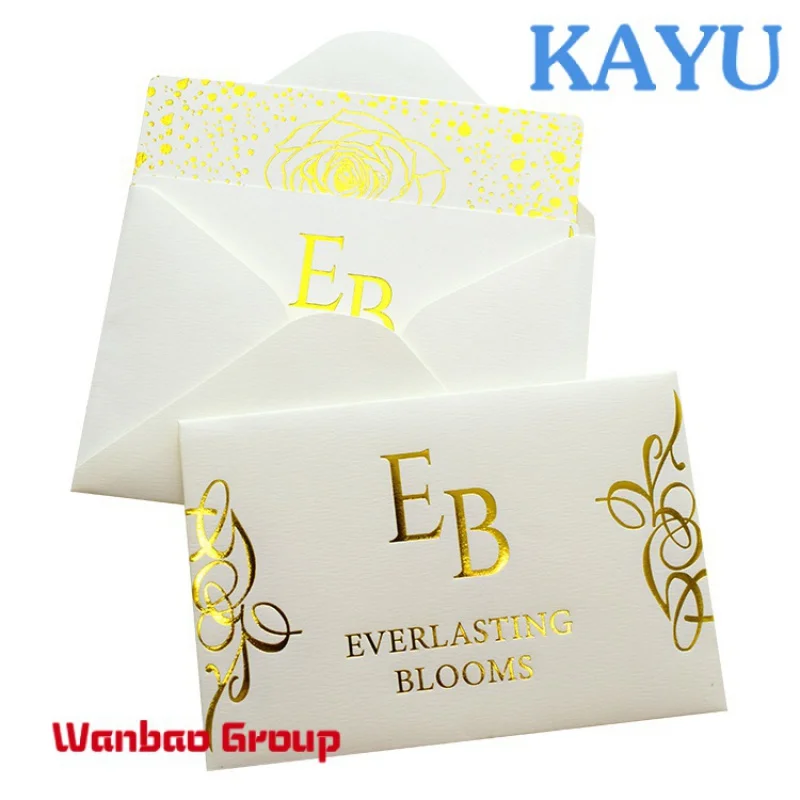 

Custom Eco-Friendly simple Paper Wedding Cardboard Money brown kraft Envelope Gift Box Packaging With Ribbon