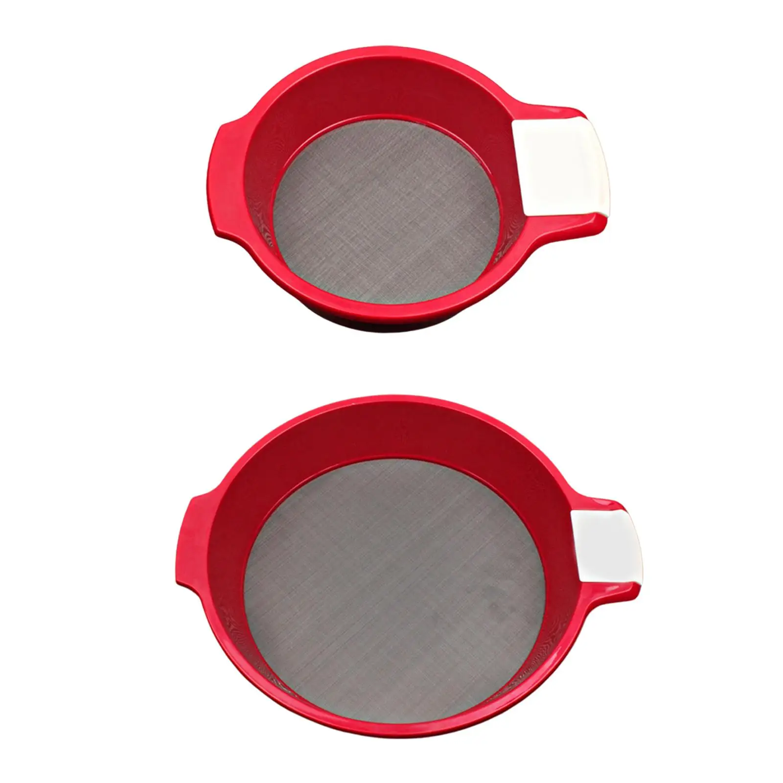 Flour Sifter with Double Handle ABS Plastic Mesh Filter Sieve for Coffee Sugar Spices Cocoa Powder Baking |