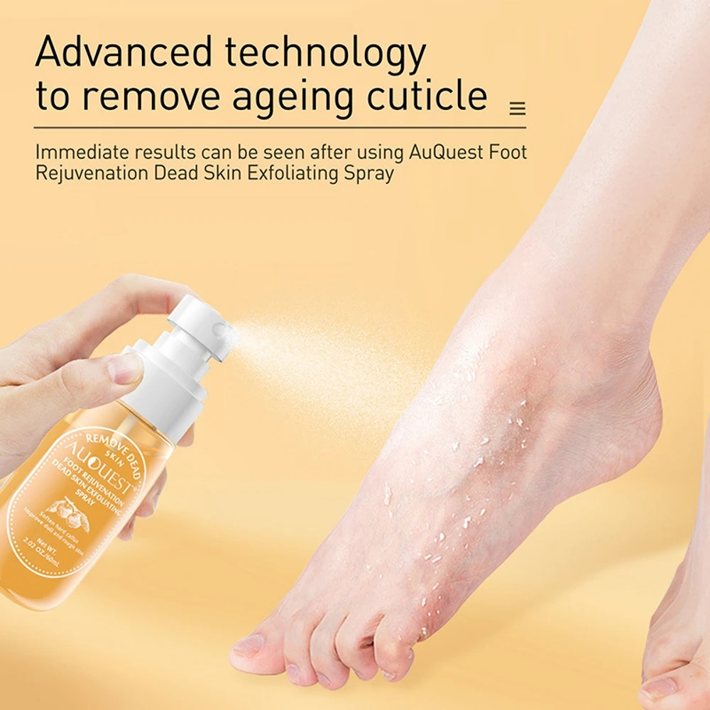 

60ml Foot Peeling Mask Spray Dead Skin Remover Feet Exfoliating Peel Liquid Heel Callus Exfoliator Pedicure Whitening Foot Care