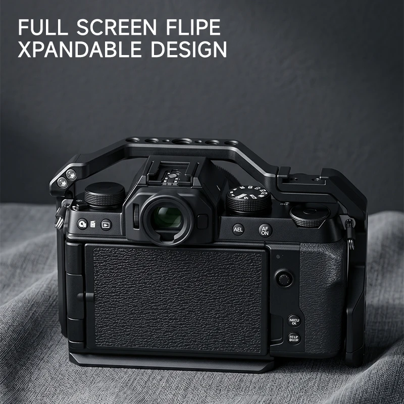 Кейдж для камеры Fujifilm X-S10 с магнитным основанием, прямой заменой батареи и быстрым креплением Arca-Swiss для видеоблогинга и фотосъемки (art.: 3920dac1dc5ea) - 3920dac1dc5ea