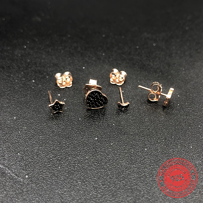 

TS-ED010 High Quality 925 Sterling Silver Fine Jewelry Spain Version Bear Jewelry Women's Earrings Wholesale Price Free Shipping
